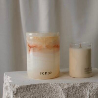 Light Green Onyx | candle vessel
