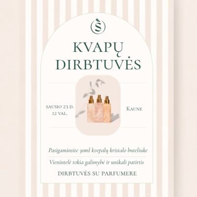 Kvapų Dirbtuvės | sausio 23d.